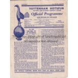 ARSENAL V CHELSEA 1950 FA CUP SEMI-FINAL REPLAY Programme for the tie at Tottenham 22/3/1950,