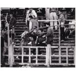 1985 EUROPEAN CUP FINAL / PRESS PHOTOGRAPHS Twenty eight 10" X 8" black & white Press photographs of