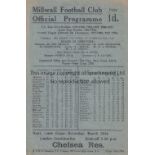 MILLWALL V ARSENAL 1946 Programme for the FL South match at Millwall 23/3/1946, very slightly