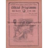 TOTTENHAM HOTSPUR Programme for the home "A" team Friendly v. Fulham 29/2/1936, punched holes