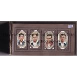 PLAYERS CRICKET CIGARETTE CARDS An album including 80 cards from Cricketers 1934 and Caricature