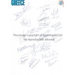 AUTOGRAPHS A collection of 11 A4 hand signed autograph sheets with around 20 autographs per sheet of