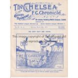 CHELSEA Home programme v Manchester City 28/3/1914. Ex Bound Volume. Generally good