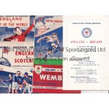 ENGLAND A collection of 282 England programmes. 226 Full International Homes 1952-2013 ( 28 x 1950'