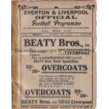 EVERTON V ARSENAL 1910 Programme for the South Eastern League match at Everton 5/11/1910, ex-