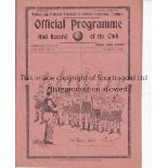 TOTTENHAM HOTSPUR V LEICESTER CITY 1934 Programme for the League match at Tottenham 6/10/1934,