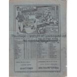MILLWALL V TOTTENHAM HOTSPUR 1931 Programme for the League match at Millwall 31/1/1931, very