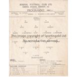 ARSENAL Single sheet programme for the home Metropolitan League match v. Brighton & Hove Albion 7/