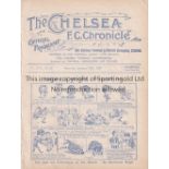 CHELSEA Home programme v Manchester City 15/1/1921. Ex Bound Volume. Generally good