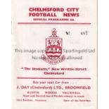 TOTTENHAM HOTSPUR Programme for the away Met. Lge. match v. Chelmsford City 26/8/1963. Good