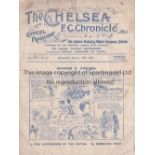 CHELSEA / READING Programme Chelsea v Reading FA Cup 1st Round Replay 12/1/1921. Not Ex Bound