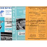 1960'S FOOTBALL PROGRAMMES Approximately 100 including Charlton v Norwich 61/2, Grimsby v Cardiff