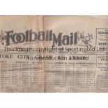 FOOTBALL NEWSPAPER 1935 Complete 6 page issue of the Portsmouth and Southsea Football Mail