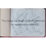 CRICKET AUTOGRAPHS 1960'S An autograph album with 30 signatures including West Indies including