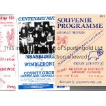 NON-LEAGUE FOOTBALL PROGRAMMES Fifty programmes, with many Friendlies against League opposition in