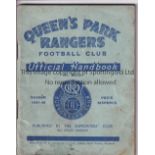 QUEEN'S PARK RANGERS Handbook for season 1947/8, Covers very slightly marked. Generally good