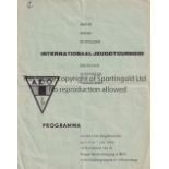 CHELSEA Six page fold out programme from the Ado Den Haag Youth Tournament 5/6/7 June 1959 in