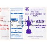 NON-LEAGUE FOOTBALL PROGRAMMES Fifty programmes for Charity matches, Semi-Finals and Finals, with