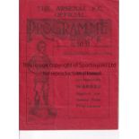 ARSENAL V LINCOLN CITY / WEST HAM UNITED 1914 Joint issued programme for the 31/10/1914 v. Lincoln