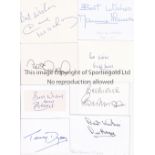 TOTTENHAM HOTSPUR AUTOGRAPHS Approximately 40 signed white cards of players from 1960's - 1990's.