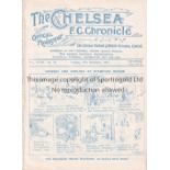 CHELSEA Home programme v Grimsby Town 27/12/1927. Postponed match. Ex Bound Volume. Generally good