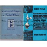 TOTTENHAM HOTSPUR Two handbooks 1950/1 1st Championship Season and 1971/2. Generally good