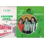 NON-LEAGUE IN THE FA CUP Approximately 100 programmes for home and away matches in the FA Cup with