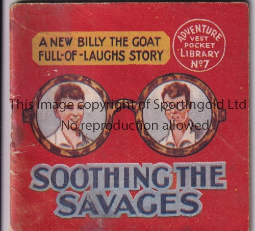 ADVENTURE MAGAZINE BOOKLET 1939 Adventure Vest Pocket Library no. 7, Soothing The Savages, staple