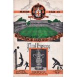 MANCHESTER UNITED Programme for the away League match v Wolves 8/4/1950, very slight vertical