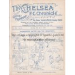CHELSEA Home programme v Manchester United 13/4/1925. Ex Bound Volume. Generally good