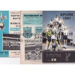 TOTTENHAM HOTSPUR Approximately 70 home programmes, most in substandard condition, Bolton 51/2