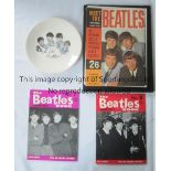 BEATLES Original 7" plate with portraits, slightly worn, The Beatles Book Monthly No.s 7 and 8, Meet