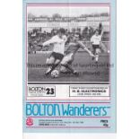 BOLTON / CHELSEA Programme from the famous match at Burnden Park v Chelsea 7/5/1983 which meant that