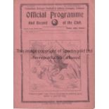 TOTTENHAM HOTSPUR Home programme Tottenham Reserves v Chelsea Reserves 25/1/1930. No writing.