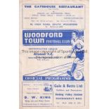 ARSENAL Programme for the away Metropolitan League match v. Woodford Town 5/12/1964, very slight