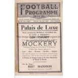 ARSENAL Away programme v Everton 6/10/1928. Tape at spine. Ex Bound Volume. No writing. Fair to