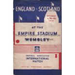 ENGLAND V SCOTLAND 1936 Programme for the match at Wembley 4/4/1936, minor wear on cover. Fair to