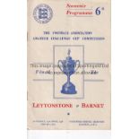 AMATEUR CUP SEMI-FINAL 1948 Programme Leytonstone v Barnet played at Stamford Bridge, 17/4/1948.