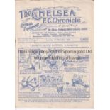 CHELSEA Home programme v Birmingham City 5/11/1932. Not ex Bound Volume. Very light horizontal