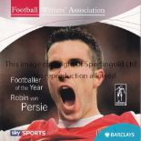 ROBIN VAN PERSIE / ARSENAL Menu and Order of Events for the Football Writers' Association Footballer