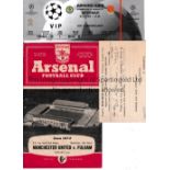 ARSENAL Postcard for the appointment of a linesman for the home match v. Sheffield Wednesday 10/10/