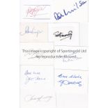 ARSENAL AUTOGRAPHS Approximately 45 signed white cards of players from 1960's - 2000's. Good