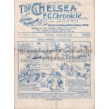 CHELSEA Home programme v Portsmouth 7/9/1932. Not ex Bound Volume. Very light horizontal fold. No