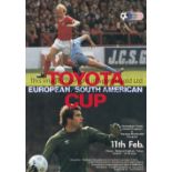 1981 INTERCONTINENTAL CUP FINAL / NOTTINGHAM FOREST Four page colour advertising flyer for the match