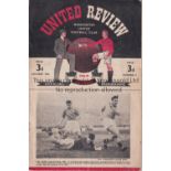 MANCHESTER UNITED Home programme for the FA Cup tie v. Bradford Park Avenue 29/1/1949, slightly