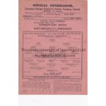 TOTTENHAM HOTSPUR Single sheet home programme for the G.W. Hall Benefit match v F.A. Eleven 7/5/