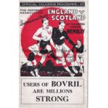 ENGLAND V SCOTLAND 1934 Programme for the International at Wembley. Good