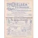 CHELSEA Home programme v Blackburn Rovers 1/9/1923. Ex Bound Volume. Generally good
