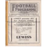 EVERTON V LIVERPOOL / LIVERPOOL "A" V SHELL MEX Joint issue programme 21/9/1929, ex-binder and