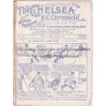 CHELSEA Home programme v Birmingham City FA Cup 4th Round 26/1/1929. Not ex Bound Volume. Tape